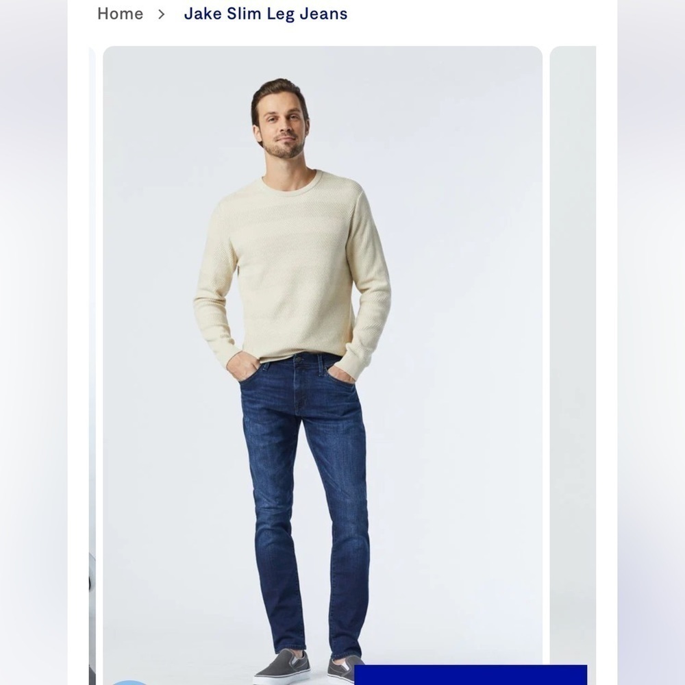 Mavi jeans Jake slim leg blue jeans size 32”